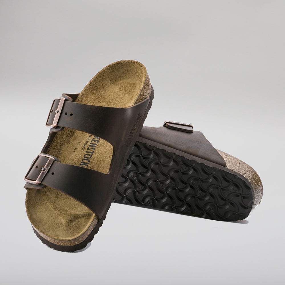 BIRKENSTOCK - ARIZONA 52533 - OILED HABANA LEATHER - NARROW FIT