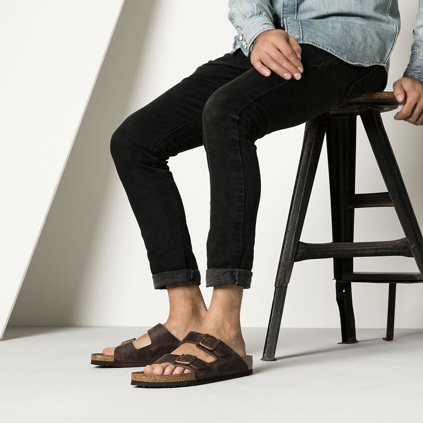 BIRKENSTOCK - ARIZONA 52533 - OILED HABANA LEATHER - NARROW FIT