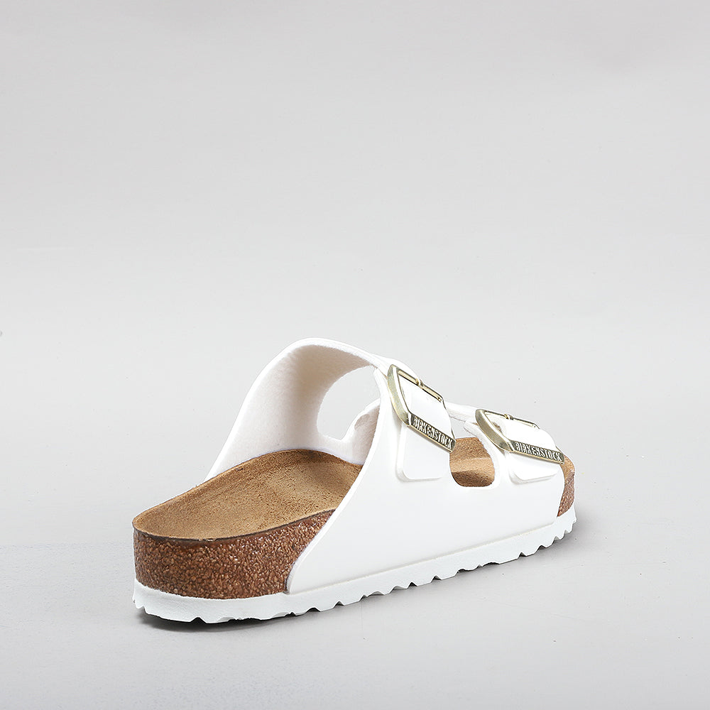 BIRKENSTOCK - ARIZONA 1005293 - PATENT WHITE SANDALS