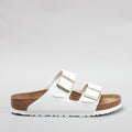 BIRKENSTOCK - ARIZONA 1005293 - PATENT WHITE SANDALS